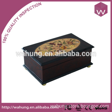 MDF wood jewelry packaging box glossy painting wooden music box
